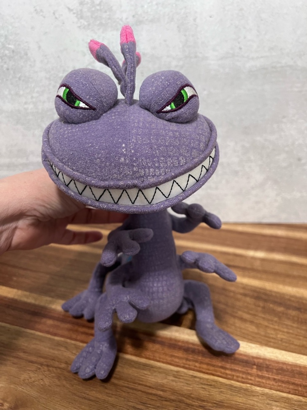 Disney Store Monsters Inc Randall Boggs Stamped Plush 12" Purple Lizard - Picture 3 of 9